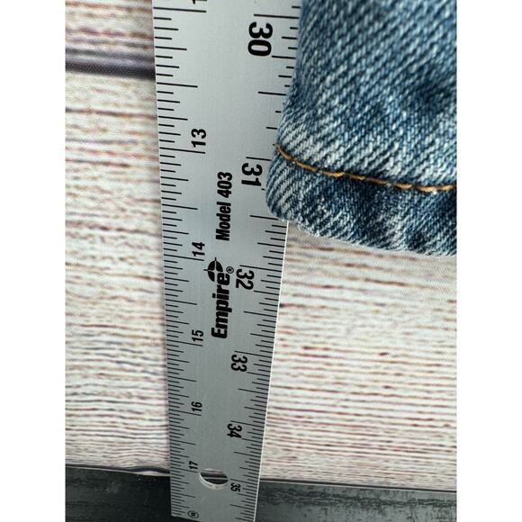 Vintage Levi's Y2K 550 Relaxed Fit Straight Jeans Men's Sz 38x32 Blue Light Wash - Picture 8 of 8